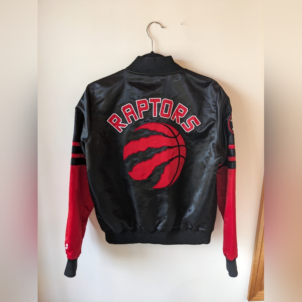 Starter Toronto Raptors NBA Satin Varsity Jacket L